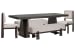 Tauren - Double Pedestal Dining Table With 2 Benches And 2 Upholstered Side Chairs - Coffee Bean / Beige