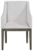 Anibecca - Gray / Off White - Dining Uph Arm Chair (Set of 2)