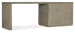 Linville Falls - 84" Desk With Open Desk Cabinet - Gray