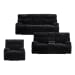 Admiral - 3 Piece Living Room Set (Sofa, Loveseat & Recliner) - Black
