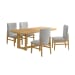 Portland - 5 Piece Standard Height Dining Set (Rectangular Table And Four Chairs) - Natural