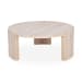Dune - Travertine Round Coffee Table - Natural