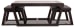 Kelton - Espresso - Cocktail Tbl W/2 Stools (Set of 3)