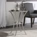 Sherise - Beaded Metal Accent Table - Pearl Silver