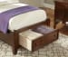 Bonanza Mansion Bed with Storage Footboard Cherry Twin