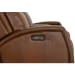 Mustang - Power Loveseat With Console With Power Headrest - Rust