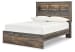 Drystan - Full Panel Bookcase Bed - Brown / Beige