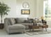Santasia - Left Arm Facing Corner Chaise 2 Pc Sectional - Granite
