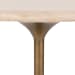 Malani - Travertine Round Dining Table - Gold