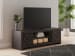Cayboni - LG TV Stand With Fireplace Option - Black