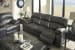 Dunwell - Steel - 5 Pc. - Power Reclining Sofa with Adjustable Headrest, Power Reclining Loveseat with CON/Adjustable Headrest, Todoe Lift Top Cocktail Table, 2 End Tables