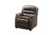 Logan - Children's Recliner, Push Thru The Arm - Brown