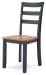 Gesthaven - Dining Room Side Chair (Set of 2) - Natural / Blue