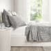 Bari - Velvet 4 Piece King Quilt Set - Gray