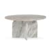 Reilly - Marble Round Coffee Table - Gray