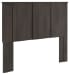 Shaehartin - Queen Panel Headboard - Dark Brown