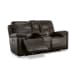 Fenwick - Power Reclining Loveseat With Console & Power Headrests - Dark Chocolate
