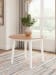 Gesthaven - Natural / White - Round Dining Room Drop Leaf Table