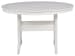 Crescent Luxe - White - Round Dining Table W/umb Opt