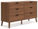 Fordmont - Cognac - 3 Pc. - Dresser, Full Panel Bed