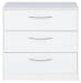 Flannia - White - 5 Pc. - Dresser, Three & Five Drawer Chest, Queen Panel Platform Bed