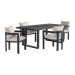 Playa - 5 Piece Standard Height Dining Set (Table And Four Chairs) - Dark Gray