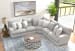 Abraxas - 5 Piece Upholstered Reclining Sectional With 2 Power Lay-Flat Reclining Seats - Moonstruck