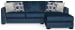 Jetson - 2 Piece Sofa / RSF Chaise With Comfort Coil Seat Cushions And 4 Included Accent Pillows - Nile