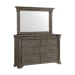 Kings Court - King 5 Piece Bedroom Set - Gray