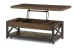 Carpenter - Rectangular Lift-Top Coffee Table With Casters - Dark Brown