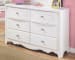 Exquisite - White - Six Drawer Dresser