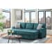 Caracas - Sectional Sleeper Chofa With Pull Bed, Drop Table & USB - Palmer Teal