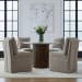 Accent Dining - Accent Dining Chair With Casters - Truffle