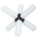Double Cross - Sculpture - Opaline Crystal