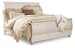 Willowton - Whitewash - King Sleigh Bed