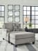 Davinca - Charcoal - 2 Pc. - Chair And A Half, Ottoman