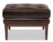 CC - Belvedere Tufted Footstool - Dark Brown
