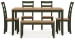 Gesthaven - Natural / Green - Dining Room Table Set (Set of 6)