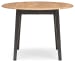 Gesthaven - 5 Pc. - Round Dining Room Drop Leaf Table, 4 Side Chairs - Natural / Brown