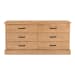 Tade - 6 Drawer Dresser - Honey