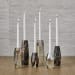 Multifaceted Taper Candleholders (Set of 3) - Crystal