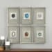 Agate - Stone Wall Art (Set of 6) - Silver