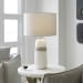 Comanche - Crackle Table Lamp - White