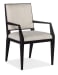 Linville Falls - Linn Cove Upholstered Arm Chair (Set of 2) - Black / Dark Brown