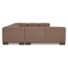 June - U Shaped Modular Sectional - Dark Brown