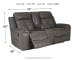 Jesolo - Dark Gray - DBL Rec Loveseat w/Console