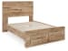 Hyanna - Tan - Full Panel Bed With Storage Footboard