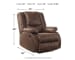 Bladewood - Coffee - Zero Wall Recliner
