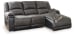 Nantahala - Slate - 3-Piece Reclining Sectional With Raf Corner Chaise