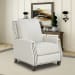 Melrose - Push Thru The Arm Recliner - Putty